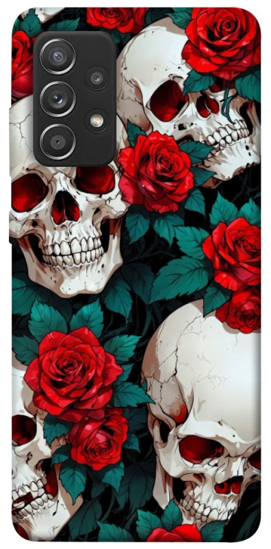 Чохол на Samsung Galaxy A52 4G / A52 5G skull and rose фото 1 з 1