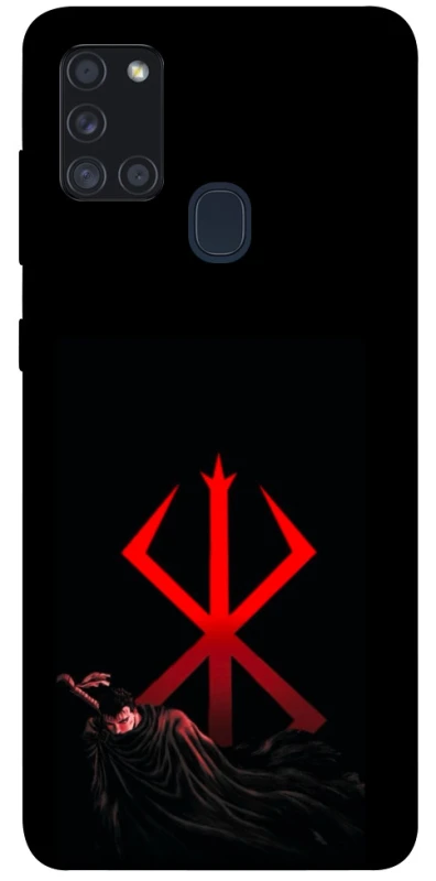 Чохол на Samsung Galaxy A21s Berserk Red Logo фото 1 з 1