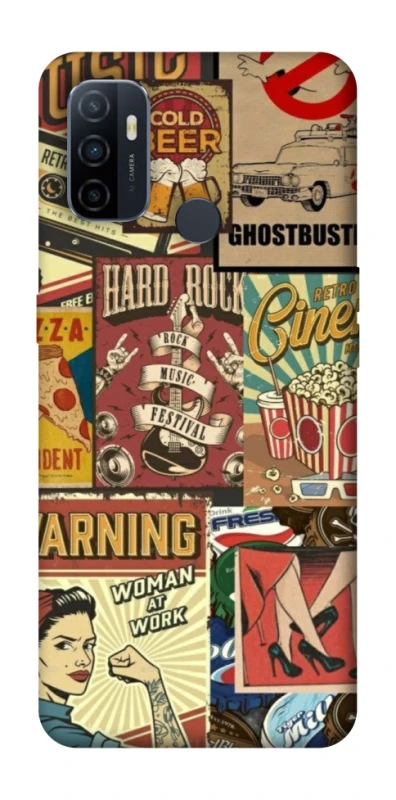 Чохол на Oppo A53 / A32 / A33 Retro collage ver.2 фото 1 з 1