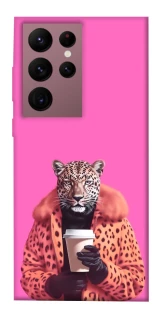 Чехол на Samsung Galaxy S22 Ultra Леопард с кофе фото 1 из 1