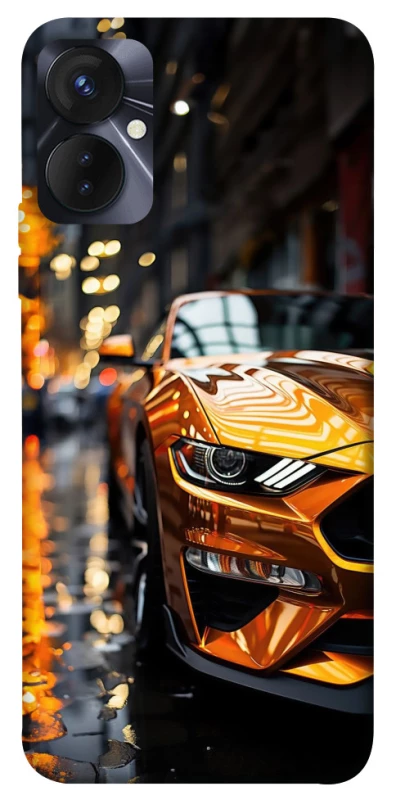 Чохол на TECNO Spark 9 Pro (KH7n) Golden sports car фото 1 з 1