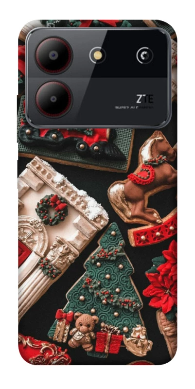 Чохол на ZTE Blade A54 4G Новорічний v20 фото 1 з 1