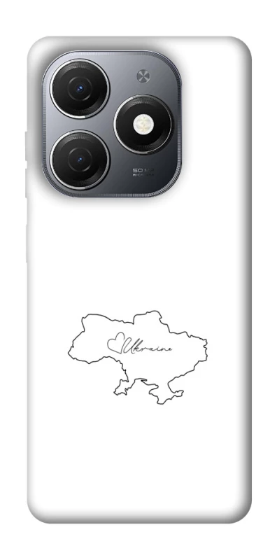 Чохол на TECNO Spark 20 Ukraine map фото 1 з 1