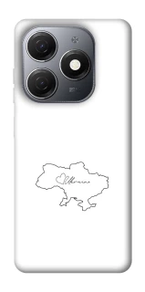 Чохол на TECNO Spark 20 Ukraine map фото 1 з 1