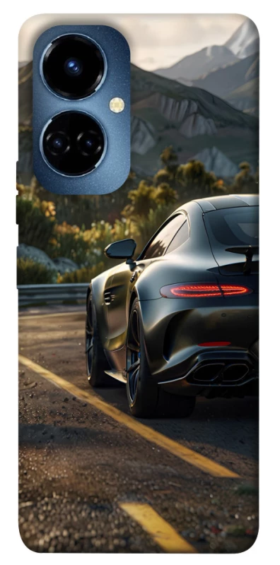 Чехол на TECNO Camon 19 Pro Car in the mountains фото 1 из 1