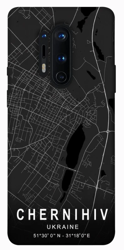 Чехол на OnePlus 8 Pro Chernihiv map фото 1 из 1