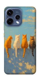 Чехол на Oppo Reno 15 cats on wall фото 1 из 2