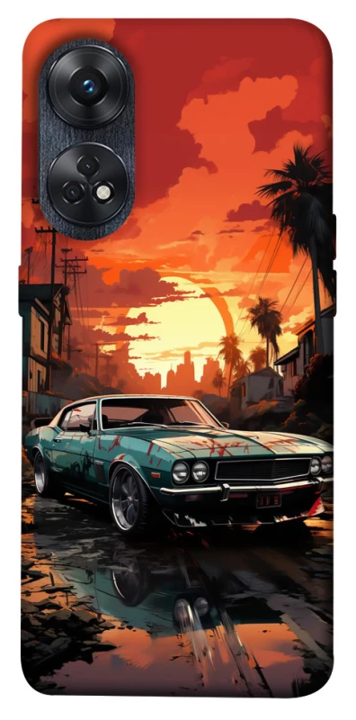 Чохол на Oppo Reno 8T 4G Car at sunset фото 1 з 1