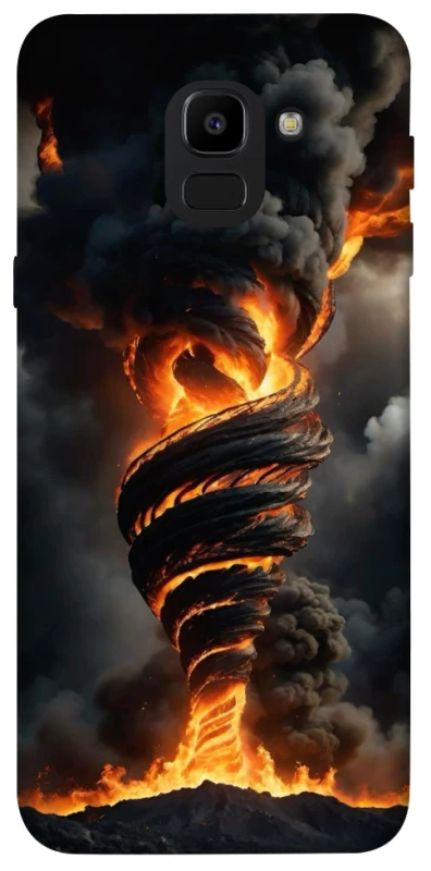 Чехол на Samsung J600F Galaxy J6 (2018) Огненный торнадо фото 1 из 1