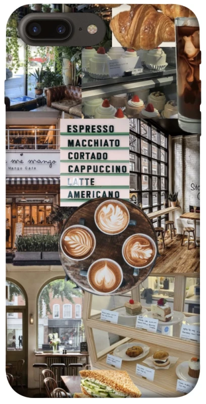 Чохол на Apple iPhone 7 plus / 8 plus Coffee collage ver.5 фото 1 з 1