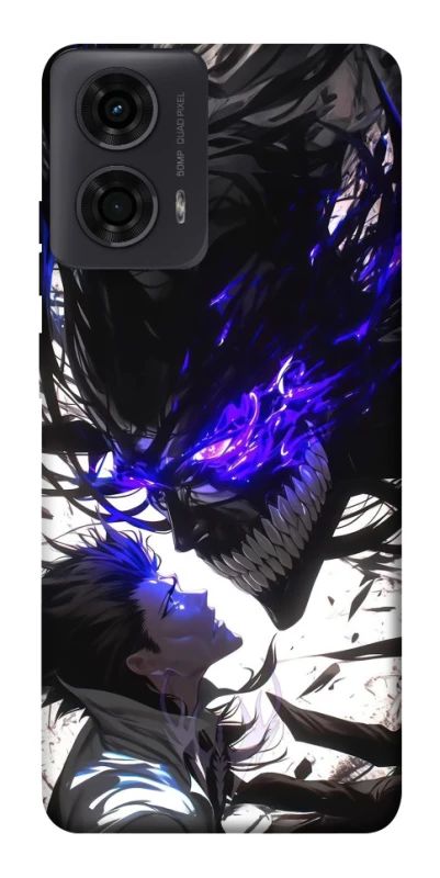 Чохол на Motorola Moto G04 Black soul anime фото 1 з 1