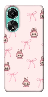 Чохол на Oppo A78 4G Pink bows and Labubus фото 1 з 1