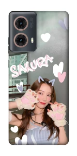 Чохол на Motorola Moto G85 Sakura - LE SSERAFIM фото 1 з 1