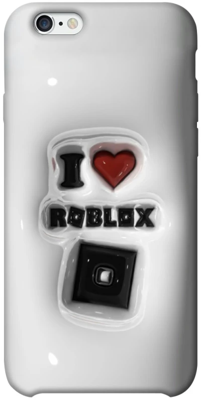 Чохол на Apple iPhone 6/6s plus (5.5") I love Roblox фото 1 з 1