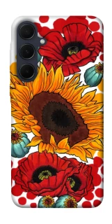 Чохол на Samsung Galaxy A35 Соняшники та маки фото 1 з 1