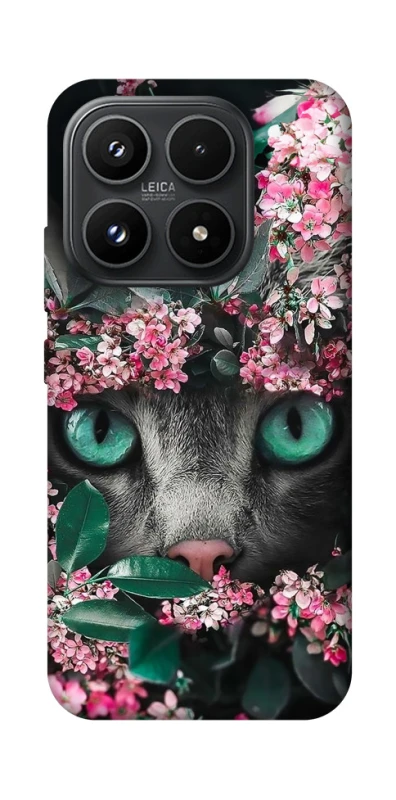Чехол на Xiaomi 17 Кот в цветах фото 1 из 1