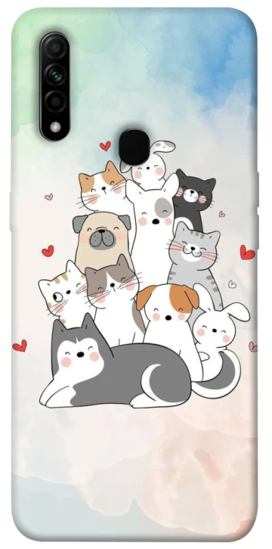 Чохол на Oppo A31 Funny Pets ver.2 фото 1 з 1