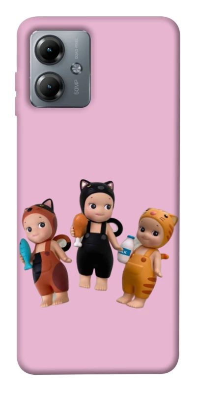 Чохол на Motorola Moto G14 Cat Cafe Trio фото 1 з 1