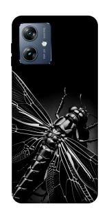 Чохол на Motorola Moto G54 Power Black dragonfly фото 1 з 1