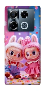 Чехол на Infinix Note 40 Pro 4G Labubu twins ver.3 фото 1 из 1