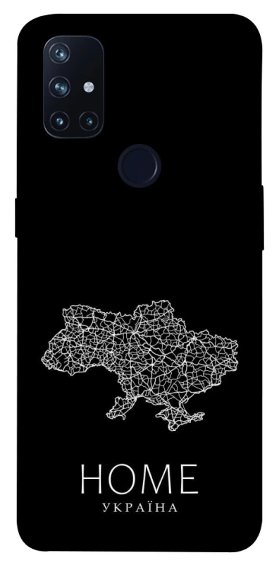 Чохол на OnePlus Nord N10 5G Ukraine black map фото 1 з 1