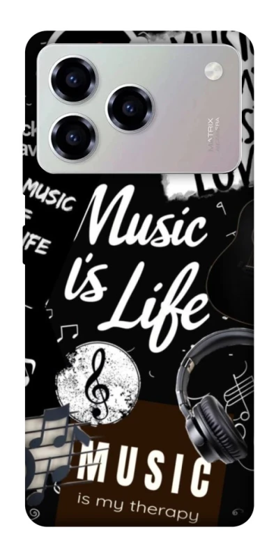 Чохол на ZTE Blade A76 Music is Life фото 1 з 1
