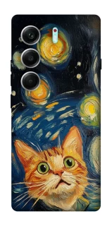 Чехол на Tecno Camon 40 Pro paint cat фото 1 из 1