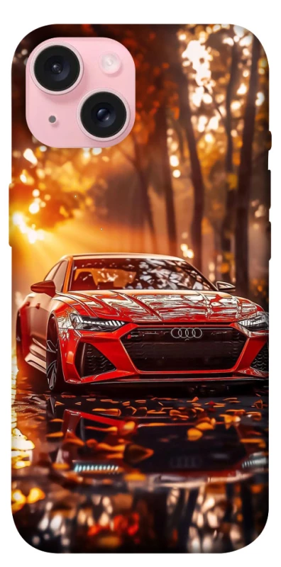 Чохол на Apple iPhone 15 (6.1") Audi at sunset фото 1 з 1