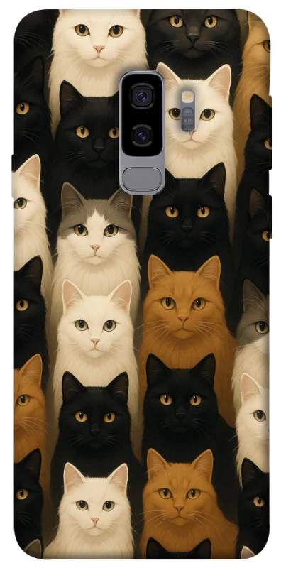 Чохол на Samsung Galaxy S9+ Colorful Cat Collage фото 1 з 1