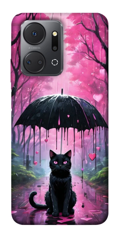 Чохол на Huawei Honor X7a Black cat фото 1 з 1