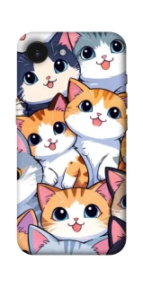Чехол на Apple iPhone 16e (6.1") Cute Cat v2 фото 1 из 1