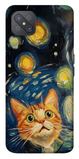 Чехол на Oppo A92s paint cat фото 1 из 1