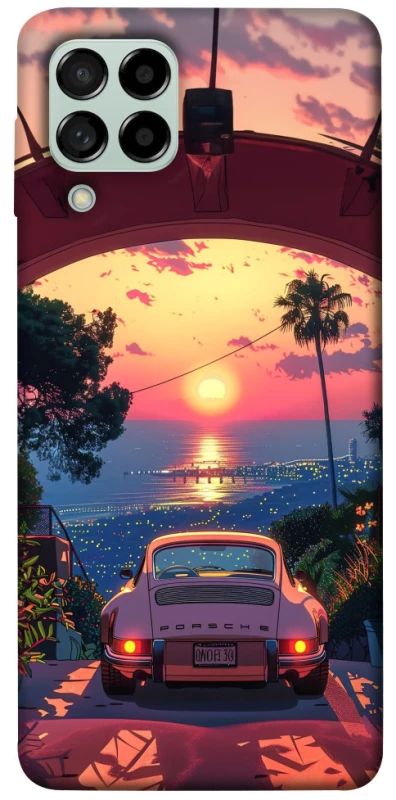Чехол на Samsung Galaxy M53 5G Porsche at sunset фото 1 из 1
