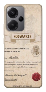 Чехол на Xiaomi Redmi Note 13 Pro+ The Hogwarts acceptance letter фото 1 из 1
