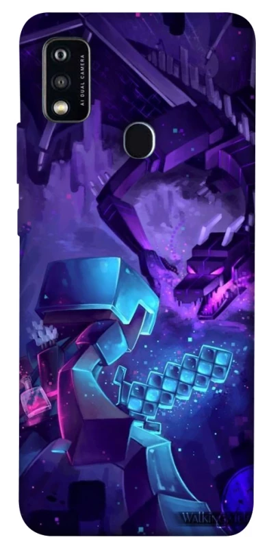 Чехол на ZTE Blade A51 Minecraft dragon фото 1 из 1