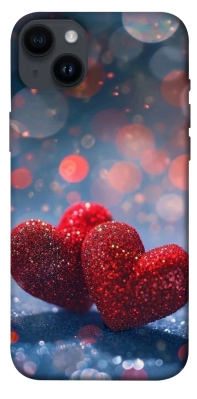 Чехол на Apple iPhone 14 Plus (6.7") Red hearts фото 1 из 1