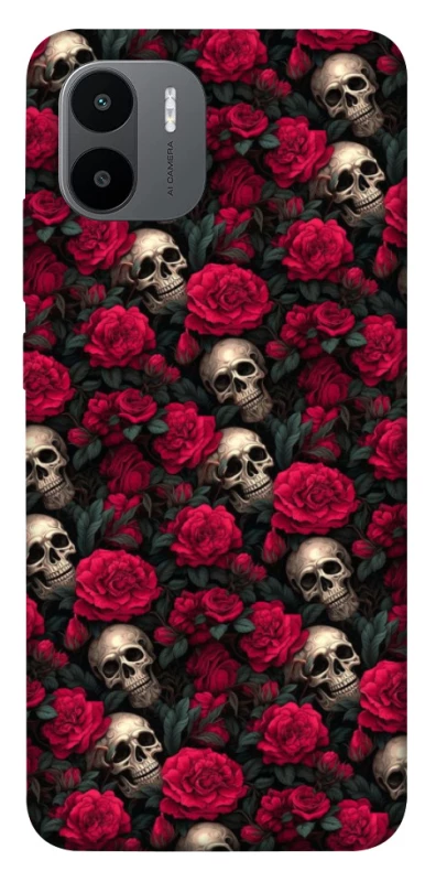 Чохол на Xiaomi Redmi A1 / A2 Черепа та рози фото 1 з 1