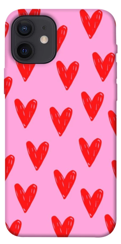 Чохол на Apple iPhone 12 (6.1") Red hearts 2 фото 1 з 1