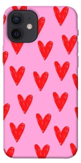Чехол на Apple iPhone 12 (6.1") Red hearts 2 фото 1 из 1