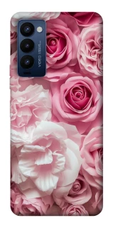 Чехол на TECNO Camon 18 Pro Розовые цветы фото 1 из 1