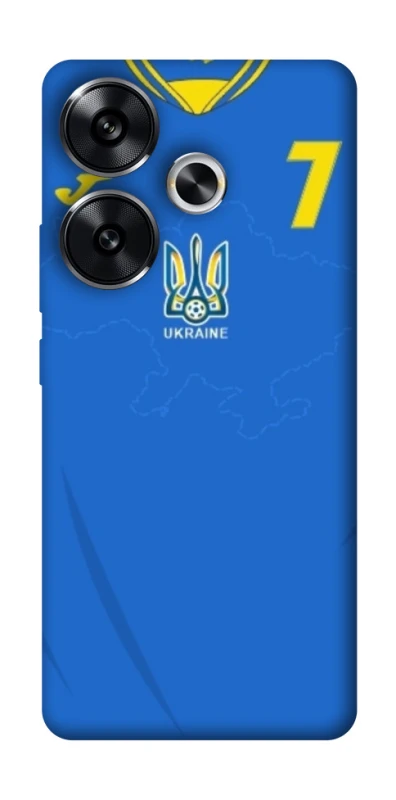 Чохол на Xiaomi Poco F6 UA-Football ver.4 фото 1 з 1