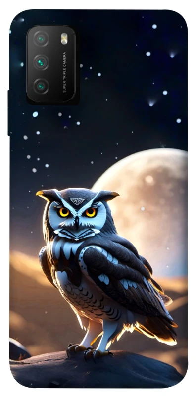 Чехол на Xiaomi Poco M3 Cyber ​​owl фото 1 из 1