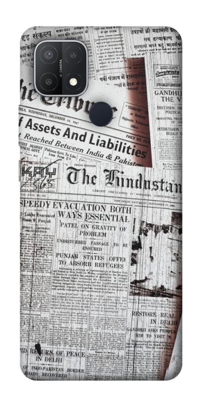 Чохол на Oppo A15s / A15 Газети фото 1 з 1