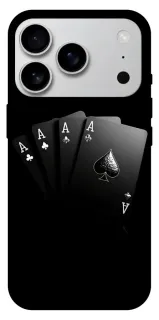 Чехол на Apple iPhone 18 Pro Max Black Cards фото 1 из 1