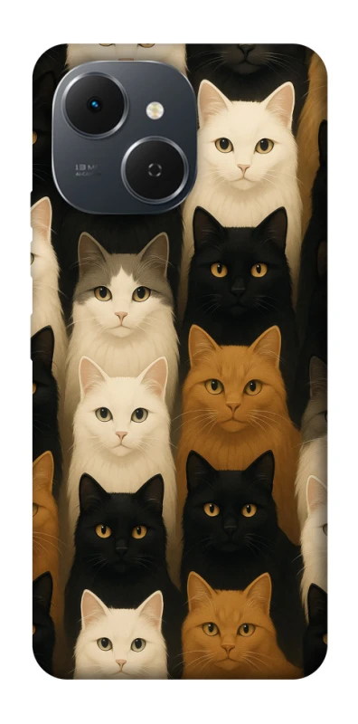 Чехол на TECNO Spark 40C Colorful Cat Collage фото 1 из 1