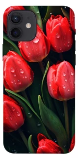 Чохол на Apple iPhone 12 (6.1") Червоні тюльпани фото 1 Чохол на Apple iPhone 12 (6.1") Червоні тюльпани фото 1 з 1