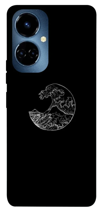 Чохол на TECNO Camon 19 Pro Black tsunami фото 1 з 1