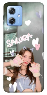 Чохол на Motorola Moto G84 Sakura - LE SSERAFIM фото 1 з 1