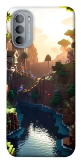 Чехол на Motorola Moto G31 Minecraft sunset фото 1 из 1