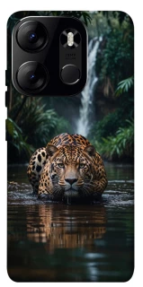 Чехол на Tecno Spark Go 2023 Leopard in water фото 1 из 1
